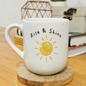 Personalised and printed ceramic coffee mug