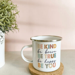 Printed personalised stainless steel military mug