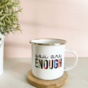 Printed personalised stainless steel military mug