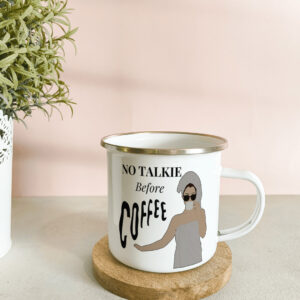 Printed personalised stainless steel military mug