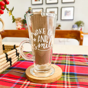 Personalised Irish glass cup