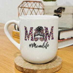 Printed Ceramic Mug - Mom life